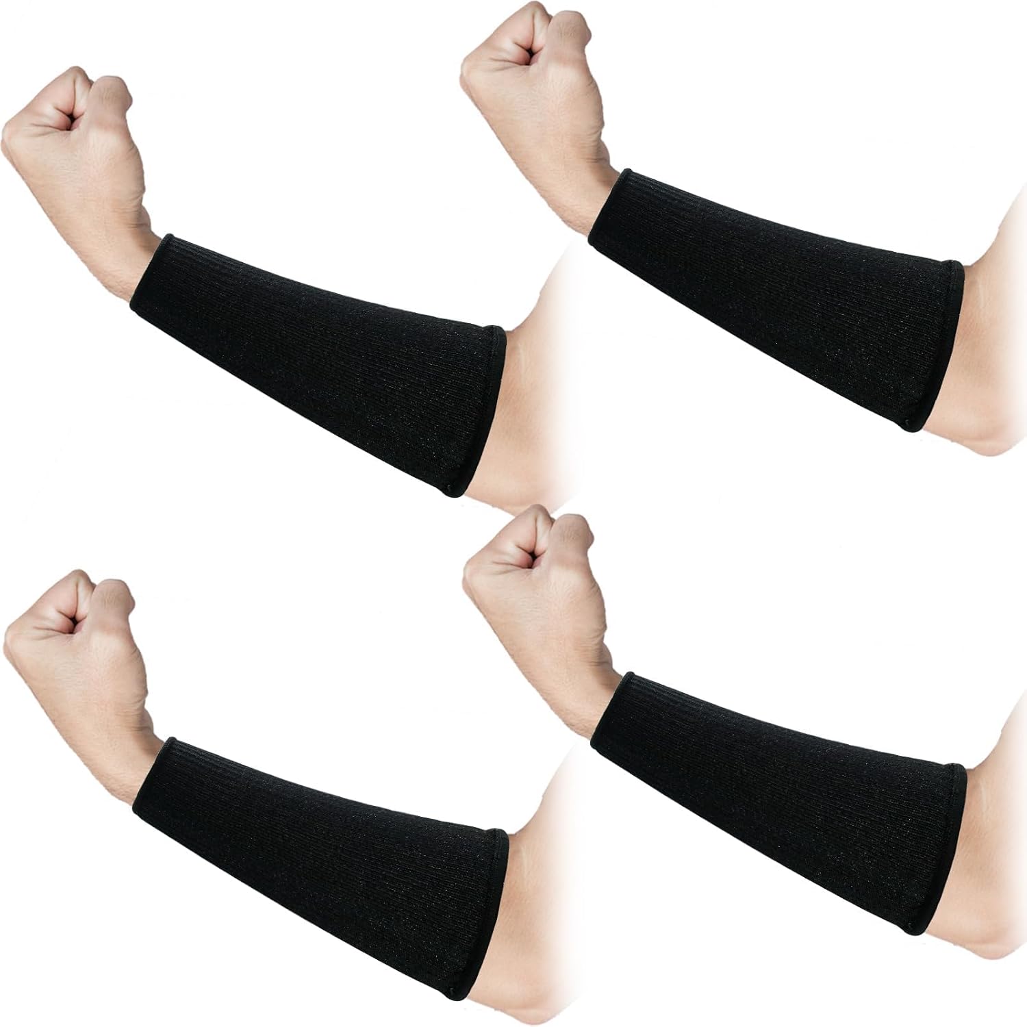 2 Pairs Arm Protection Sleeves Cut Burn Resistant Sleeve Anti Abrasion Forearm Cover Protector for Men Thin Skin