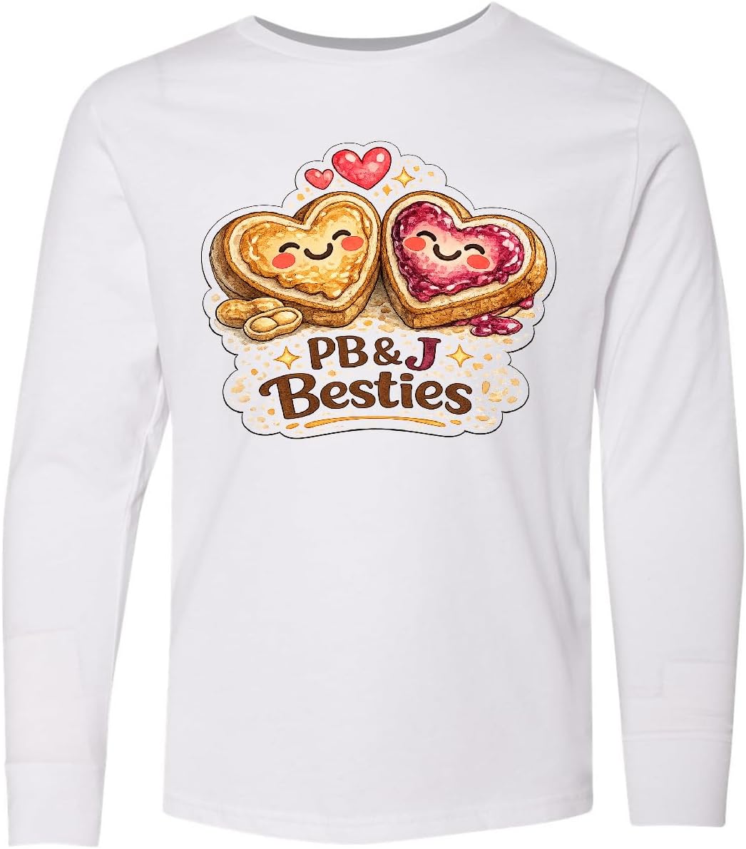 inktastic Peanut Butter Jelly Sandwich Youth Long Sleeve T-Shirt