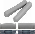 Crutch Underarm Pads and Crutch Hand Grip, Universal Crutch Armpit Pad Cover, Crutch Handgrip with Handgrip Core, Under Arm Soft Cushioned Covers for Crutches Accessories(4 Pack)