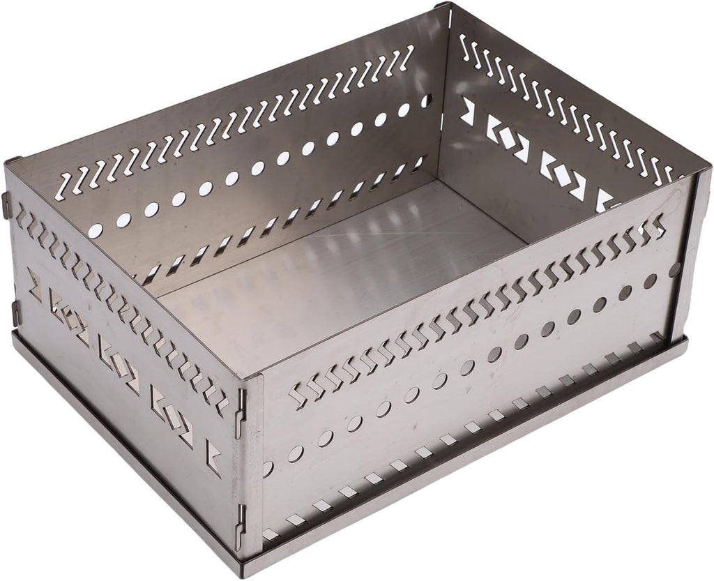 Sauna Stone Basket Holder, Stainless Steel Sauna Rocks Stone Stand, Charcoal Firebox Basket Grill for Charcoal Wood Burning Stove (SL 300)