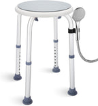 Adjustable Bath Seat, Bathroom Bathtub Shower Chair Stool for Elderly and Disabled, Seniors Tub Transfer Bench for Inside Shower (Grey, Basic Version)