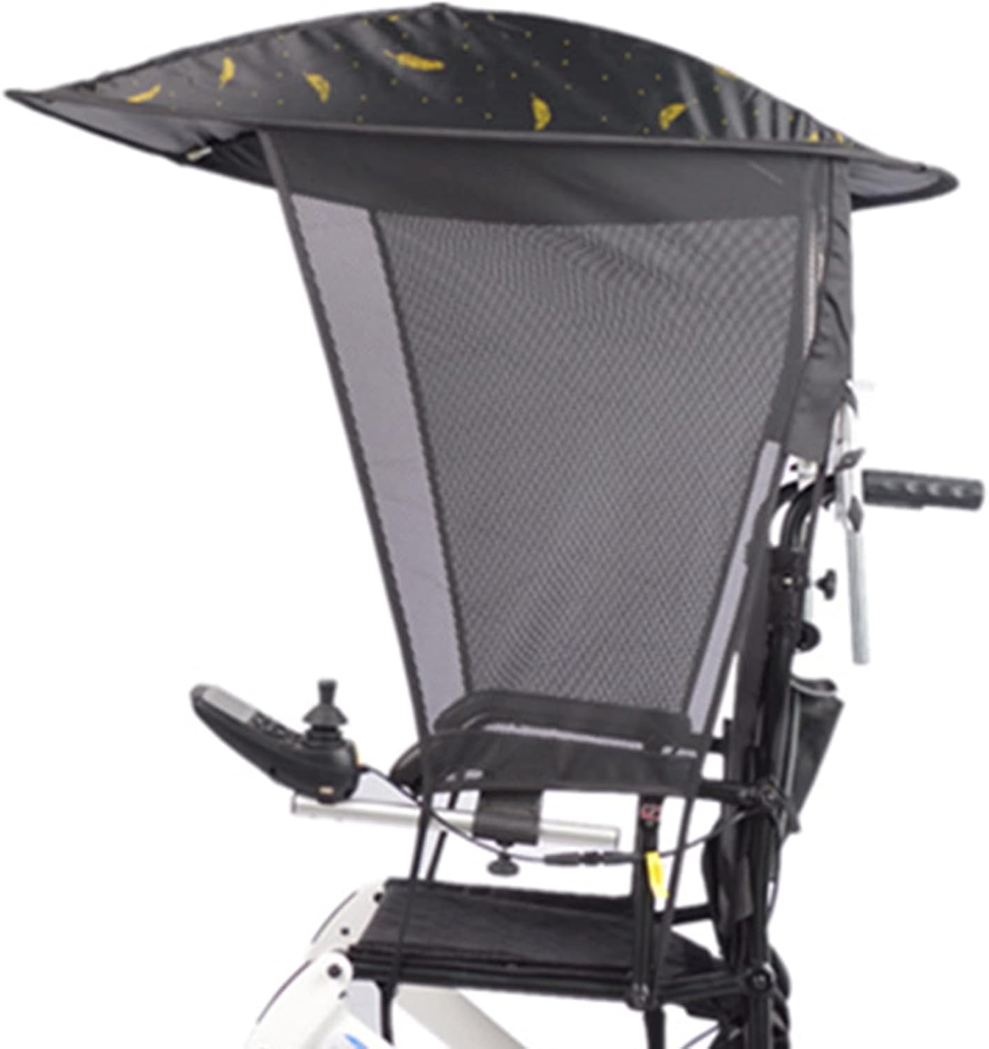 Electric Wheelchair Umbrella Canopy - Universal Sun Shade Rain Cover, Resistant Protection Awning with Clamp Stand for Most Wheelchairs
