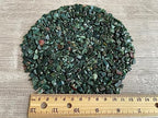 Wholesale Natural Semi Tumbled Bloodstone Gemstone Chips, Crushed Mini Crystals, Undrilled Crystal Chips (Bloodstone, 0.5 Pound)