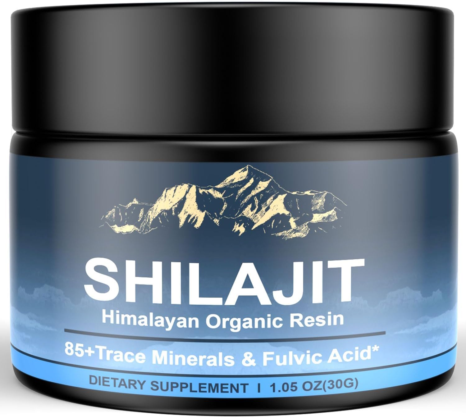 Himalayan Shilajit Organic Shilajit Resin, High Potency Shilajit for Men and Women, 600mg Pure Natural Resin with 85+ Trace Minerals and Fulvic Acid, Energy, Strength, Immune Support, 30 Grams