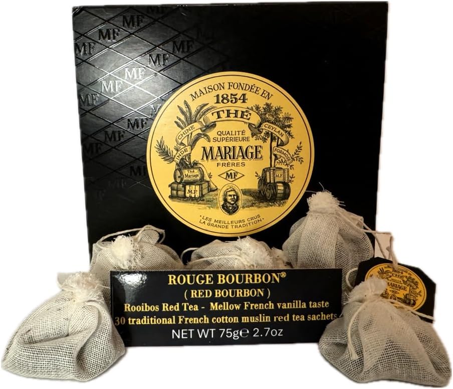 Mariage Freres - ROUGE BOURBON (TB633) - 30 Muslin Tea Sachet / bags