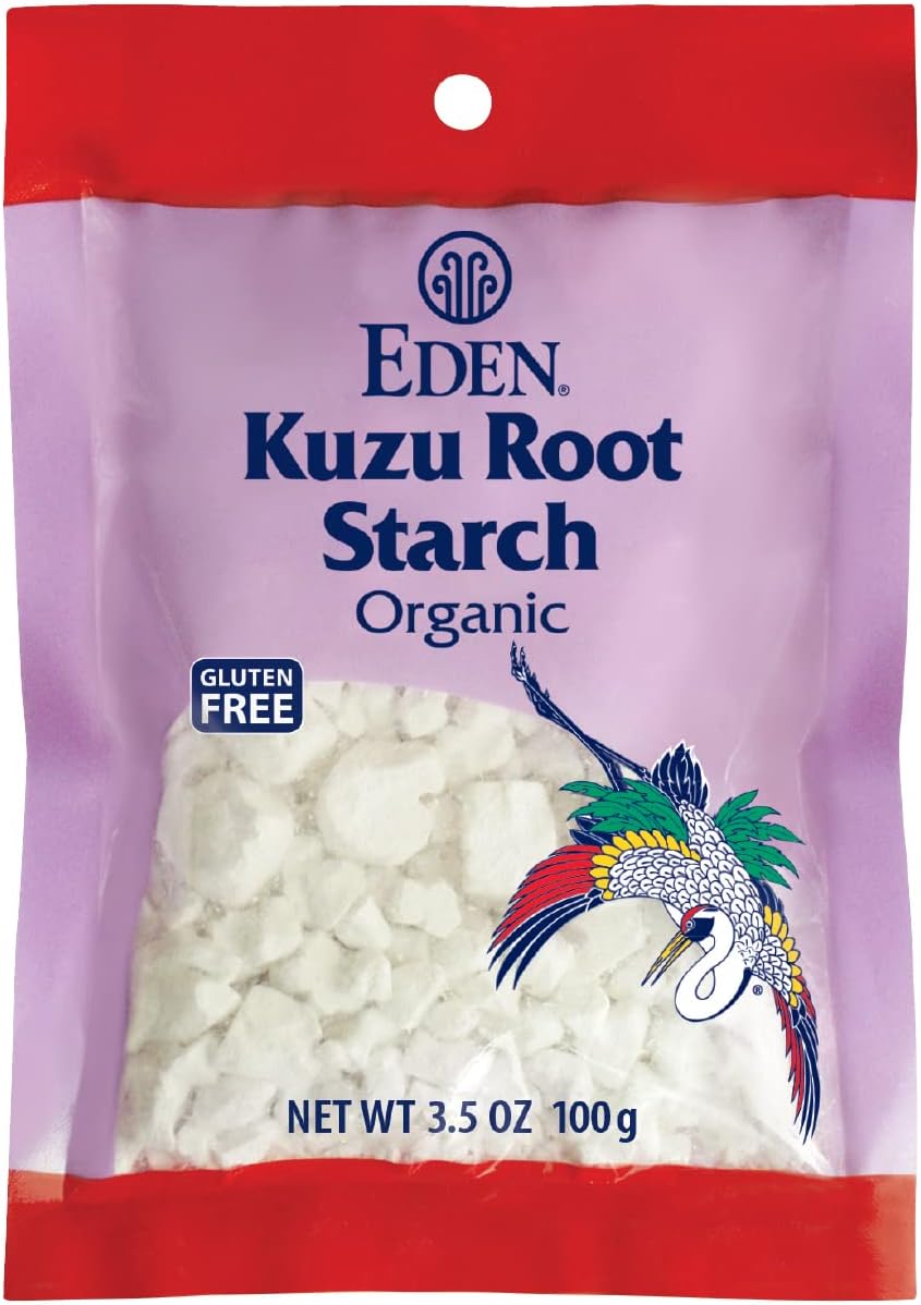 Eden Organic Wild Kuzu Root Starch, Kudzu Powder, Thickener, Macrobiotics, Gluten Free, 3.5 Oz