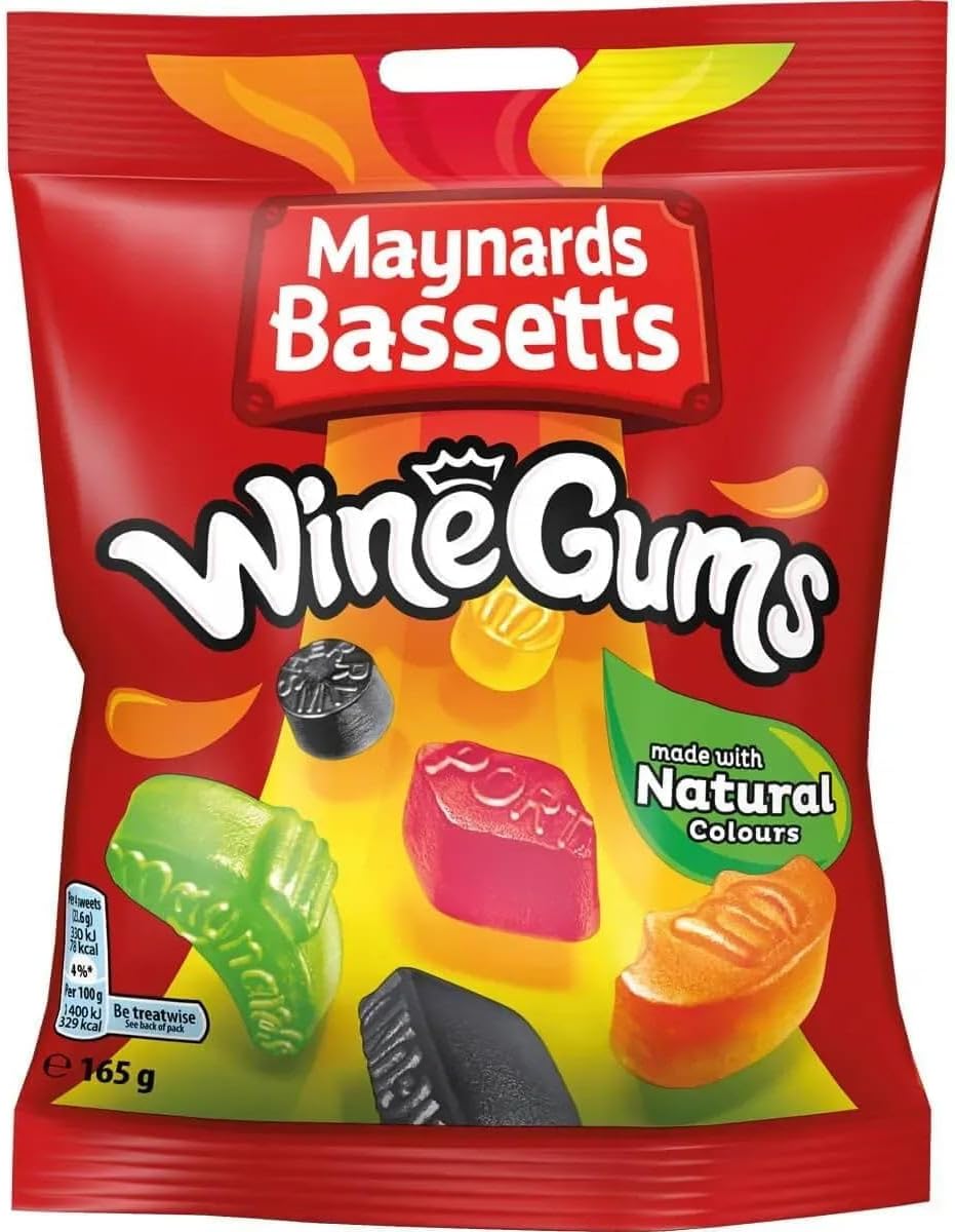 Maynards Wine Gums Bag 165g (Pack of 6)