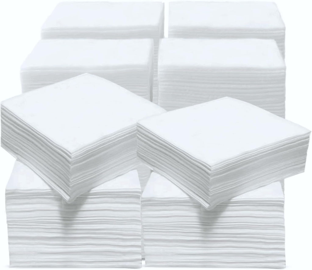 Cocktail Napkins 600-Pack (4.9x4.9 Inch) | 2-Ply Disposable Paper Napkins for Weddings, Parties, Everyday Use | Soft, Thick