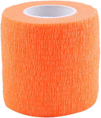 Self Adhesive Bandage,Fydun 5 Rolls/Set Self Adhesive Bandage Tape Finger Joints Wrap Sports Care(Orange)