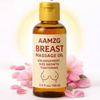 AAMZG Breast Massage Oil for Skin Firming & Elasticity – Lightweight Non Greasy Botanical Body Oil for Bust Care, Hydration & Smoother Looking Skin – 100 ml (3.4 fl oz)
