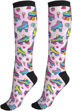Tie Dye Compression Socks Knee High Support Socks For Women Men Running Athletic Hiking