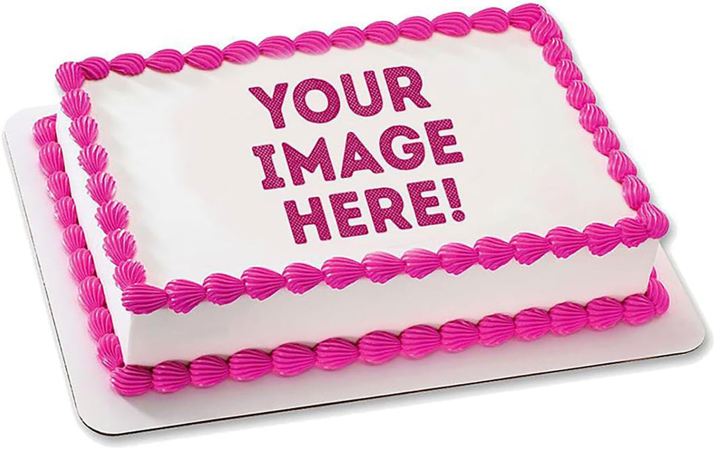Custom Cake Edible Images, Make your Own Custom Cake Topper Edible Personalized Image (7.5"x10")
