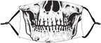 M-YOUNG Skull Face Reusable Balaclava Facial Decorations Bandanas Lightweight Funny Skeleton Scarf for Women and Men