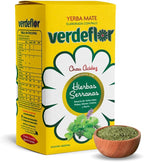 Verdeflor Yerba Mate Tea Mountain Herbs Infused 500g, 1.1LBS| Unsmoked Loose Leaf Clean Natural Energy Drink | Jitter Free | Enjoy With Yerba Mate Gourd and Bombilla | Made In Argentina