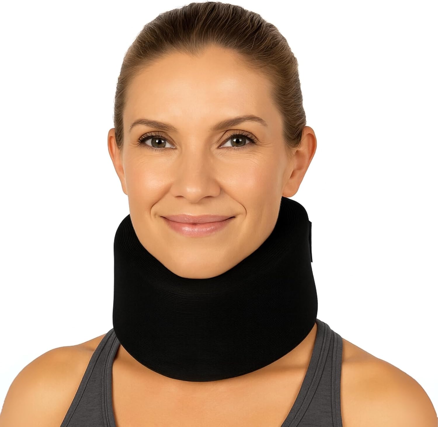 Vive Neck Brace for Neck Pain and Support for Women, Men - Cervical Collar - Soft Neck Brace for Pinched Nerve - Vertebrae Whiplash Wrap for Posture, Sleeping - Spinal Support and Spine Pressure