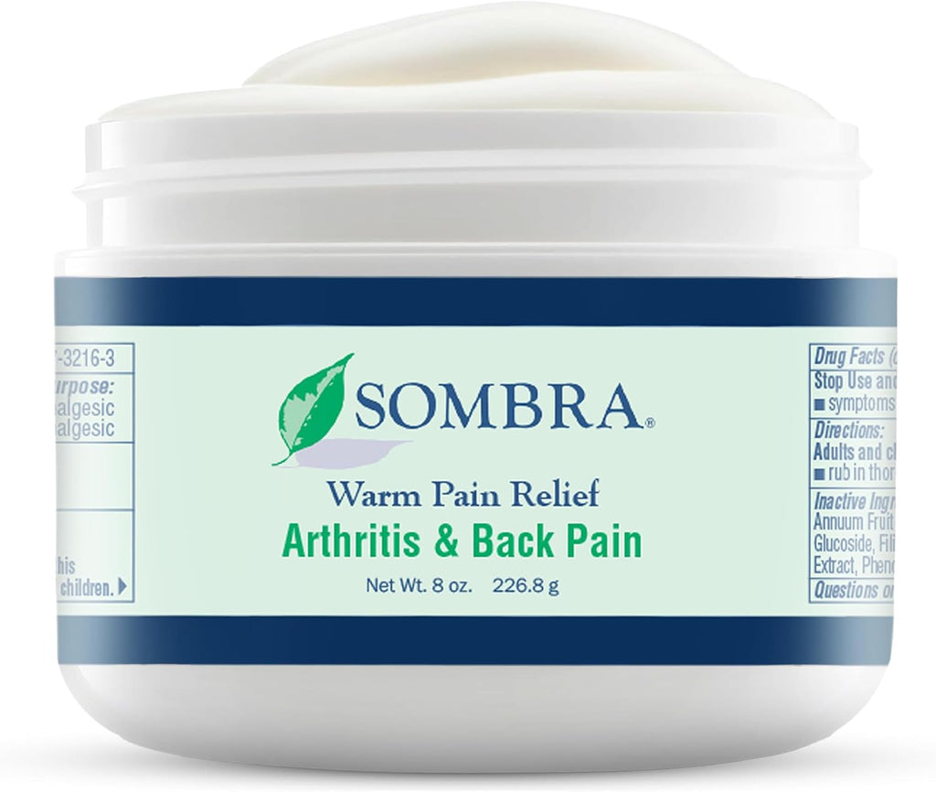 Sombra Warm Therapy Gel – Warming Muscle Comfort & Tension Relief – 8oz Jar