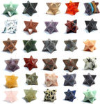 Jet International Jet Mix 1 Inch Merkaba Star Free Booklet Crystal Therapy Healing Spiritual Divine India A++ Crystal Therapy Geometry (Set of 5)