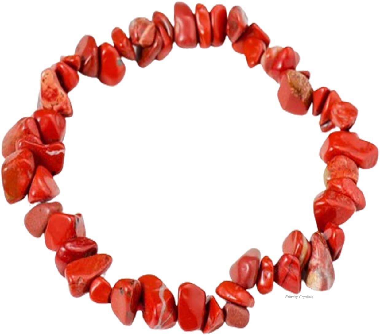 Erliway Crystals Stretch Bracelet Irregular Beads Stretch Bracelet Healing Crystals Chips Bracelet Natural Gemstone Bracelets for Women Jewelry Reiki Meditation