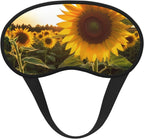 Sunflowers Sleep Mask for Women Men Eye Mask for Sleeping Light Blocking Sleeping Mask with Elastic Strap Blindfold for Flight Nap Soft Breathable Travel Eye Cover for Side Sleeper