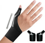 Thumb Wrist Brace 1 Pair for Arthritis Pain Relief, Thumb Spica Splint for Trigger Thumb, De Quervain’s Tenosynovitis & Tendinitis, Waterproof Adjustable Compression Stabilizer Support for Men Women Left Right Hand（M, Black）