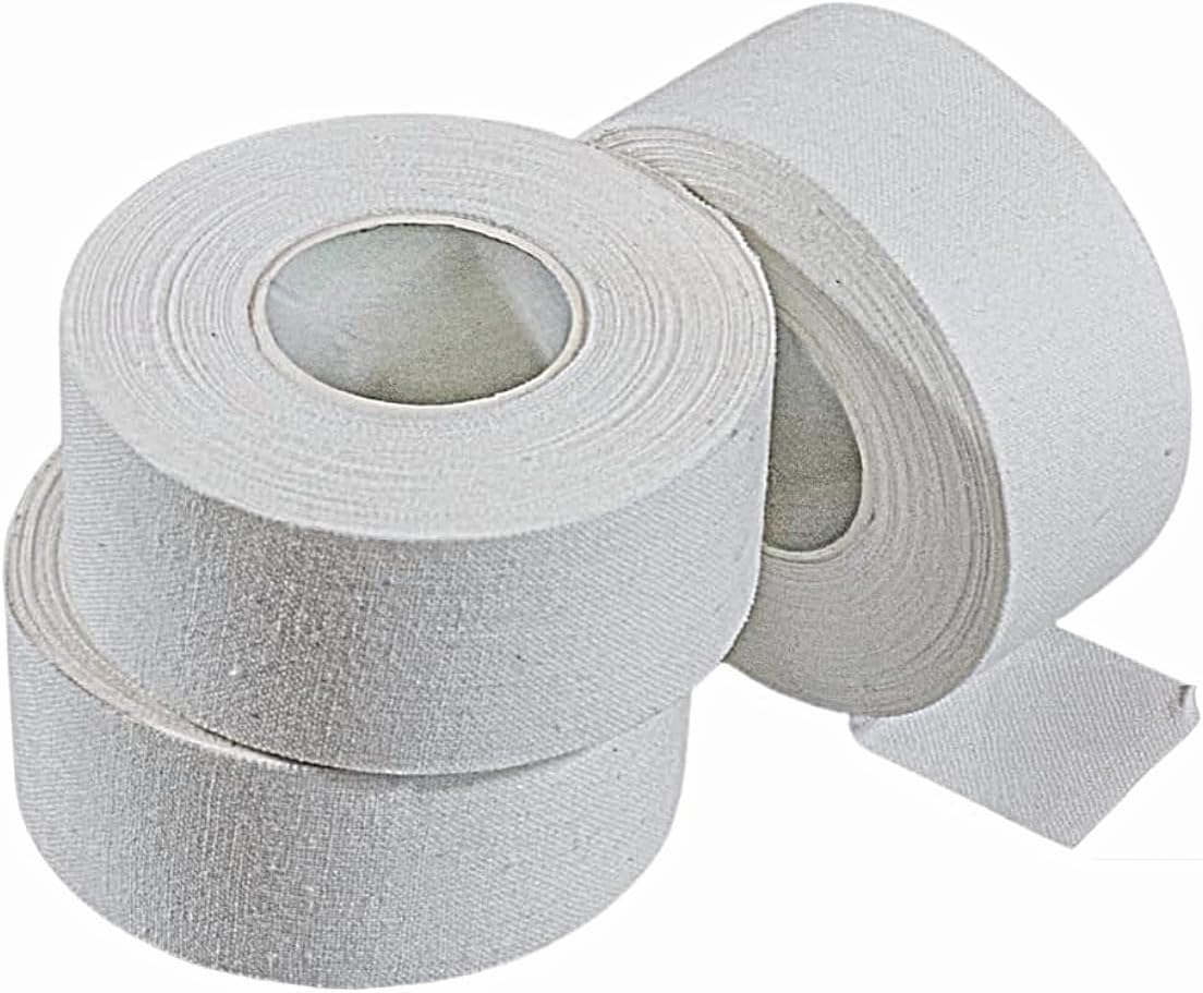 Vakly Athletic Tape 1 in x 10 yd (3 Pack) – Porous Breathable Cloth Sports Tape for Athletic Training, Muscle & Joint Support, Medical Adhesive Tape for Wrists, Ankles & Injuries
