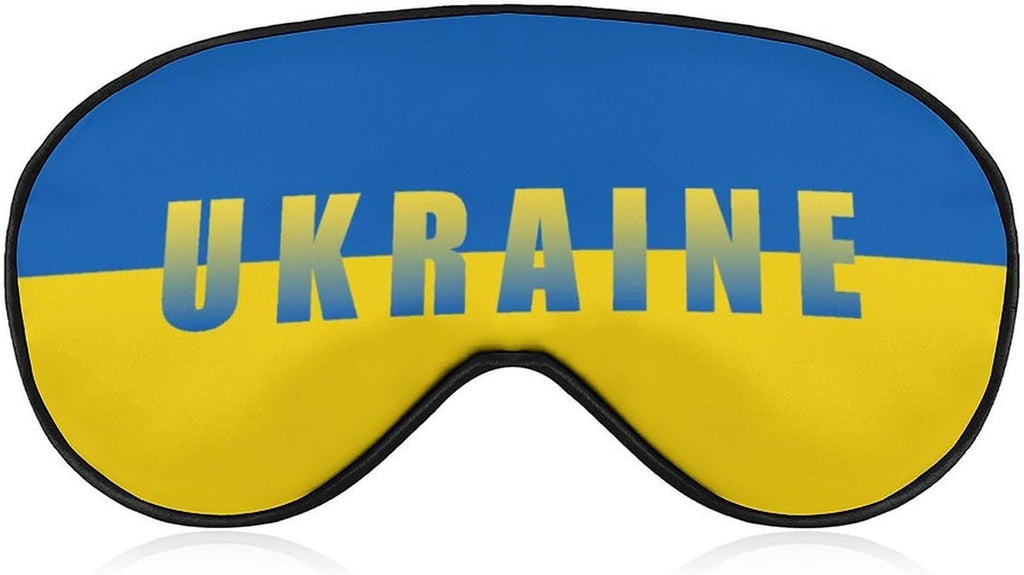 Ukraine Ukrainian Flag Eye Masks for Sleep with Elastic Strap Soft Eyes Cover Eyeshade for Night Sleeping Travel