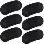 6 Pcs Eye Mask Sleep Masks Bulk Soft Breathable Blackout Eye Cover for Side Sleeper, Black Blindfold Sleeping Mask with Adjustable Straps for Travel Blindfold Meditation Nap Women Men Kids