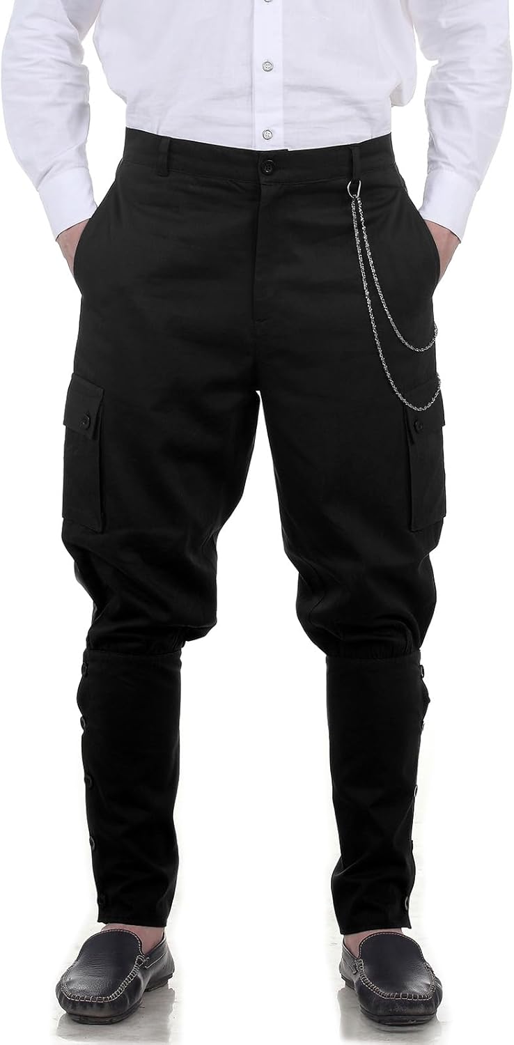 ThePirateDressing Steampunk Victorian Cosplay Costume Mens Airship Pants Trousers