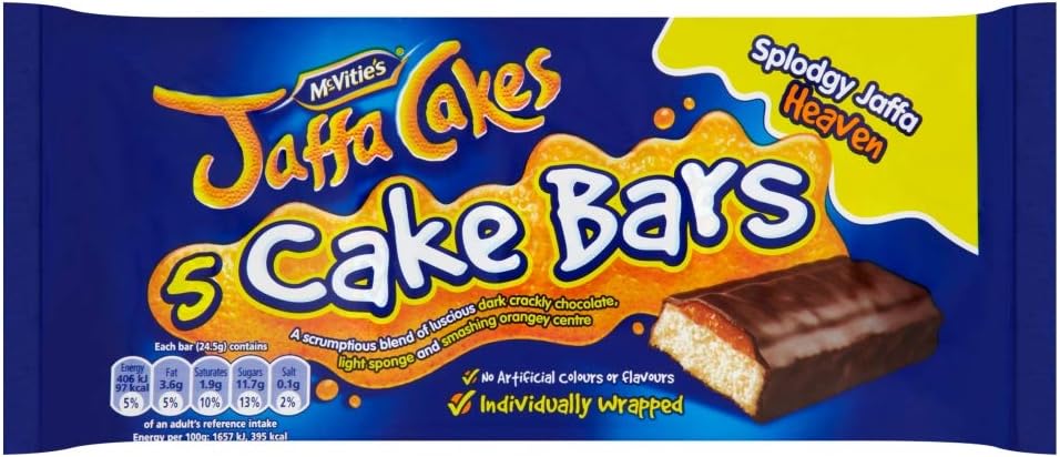 McVitie's 5 Jaffa Cake Cake Bars, 170 g