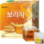 Damtuh Korean Barley Tea – Roasted Boricha Mugicha, Nutty Herbal Tea, Caffeine-Free, 1.5g x 50 Tea Bags