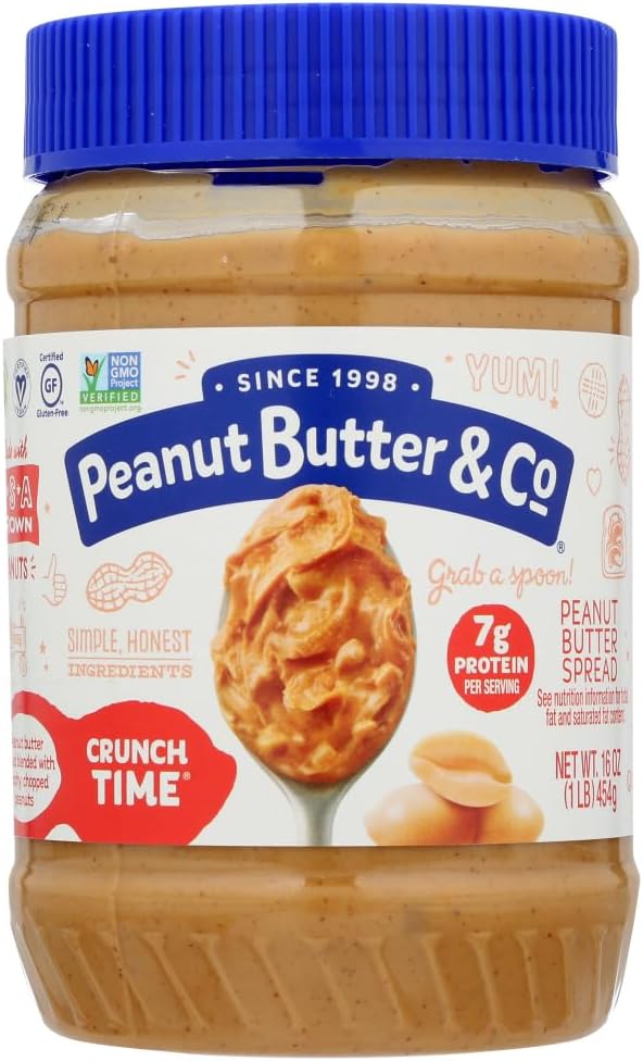 Peanut Butter & Co., Crunch Time, Crunchy Peanut Butter, 16 oz (454 g) (Pack of 3)