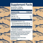 Wiley's Finest Wild Alaskan Fish Oil Peak DHA - 900mg EPA and DHA Omega-3s - 60 Softgels (30 Servings)