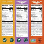 Simply Protein - Crispy Vegan Protein Bars Variety Pack, 3 Flavors - Plant Based, Protein Snacks - 13g Protein, 2g Sugar, 7g Fiber - Gluten Free, Non GMO, Kosher - 12 Bars