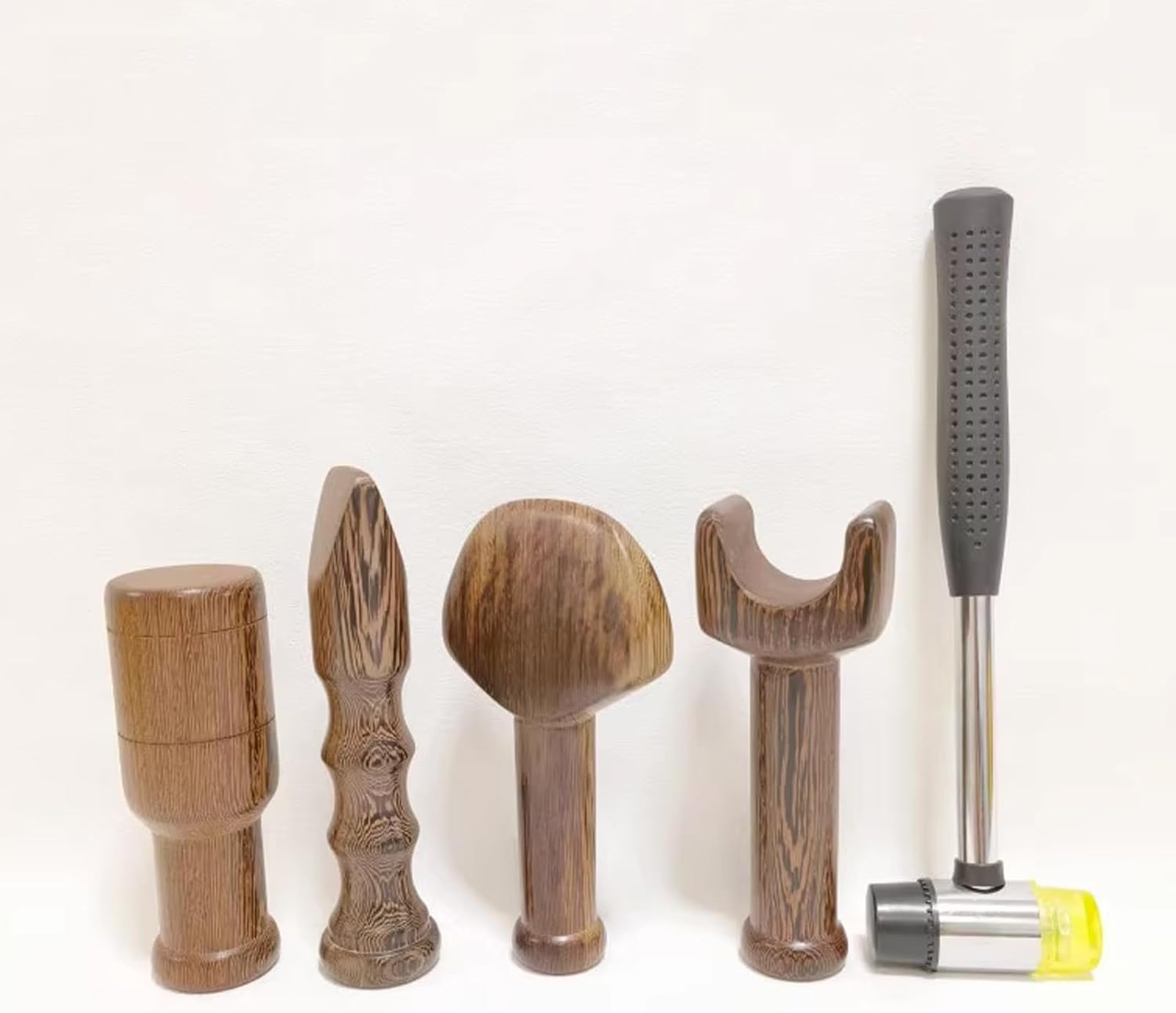 Hammer Spine Set,Hammer Chiropractic Equipment Set,Chiropractic Adjustment Hammer,4-Piece Set,Smooth Wooden Structure,for People Who are Tired and Sleep Deprived