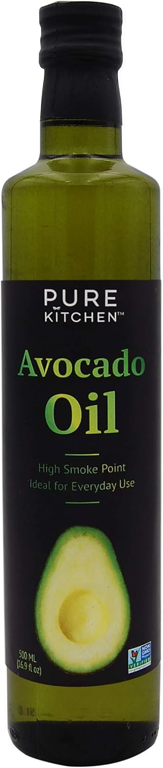 Pure Kitchen 100% Pure Avocado Oil, Non-GMO, High Smoke Point 500ml