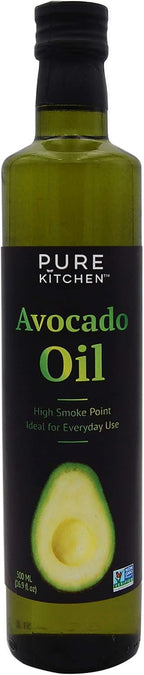 Pure Kitchen 100% Pure Avocado Oil, Non-GMO, High Smoke Point 500ml
