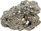 Apengshi Pyrite Raw Stones Natural Crystal and Healing Stones Rough Rocks Reiki Chakra Fountain Home Garden Decor Yoga Meditation DIY Stone 1.2-2''
