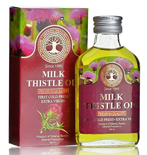Siberian Milk Thistle Oil 100 Ml, Premium Quality, Extra Virgin, First Cold Press – 3.4 Fl Oz
