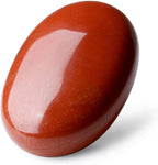 LAIDANLA Red Jasper 2.4" Large Palm Stone Healing Crystals Natural Gemstones Calming Effects Energy Balancing Reiki Polished Worry Stone Cleansing Protection Anxiety Stress Relief Therapy 1PC
