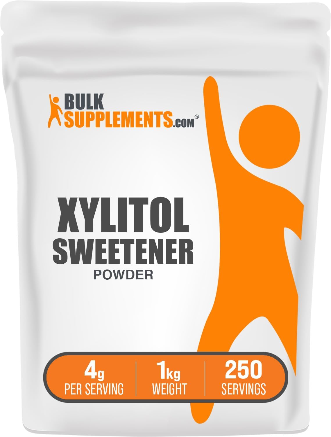 BulkSupplements.com Xylitol Powder - Sugar Substitute, Food-Grade Powder - Vegan & Gluten Free, 4g per Serving, 1kg (2.2 lbs) (Pack of 1)