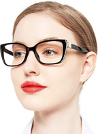 OCCI CHIARI Blue Light Blocking Reading Glasses Women Large Reader
