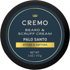 Cremo Beard & Scruff Cream, Palo Santo (Reserve Collection), 4 oz - Soothe Beard Itch, Condition and Offer Light-Hold Styling for Stubble and Scruff