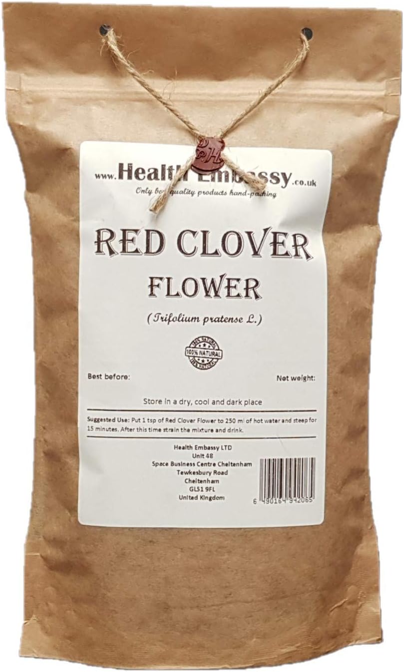 Health Embassy Red Clover Flower | Trifolium Pratense L | Herbal Tea (50g)