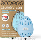 ecoegg Laundry Egg | Detergent and Fabric Conditioner Replacement | Non bio and no enzymes, phosphates, Palm Oil, Chlorine Bleach or petrochemicals | Sensitive Skin | Fresh Linen 70 Wash, Pack of 1