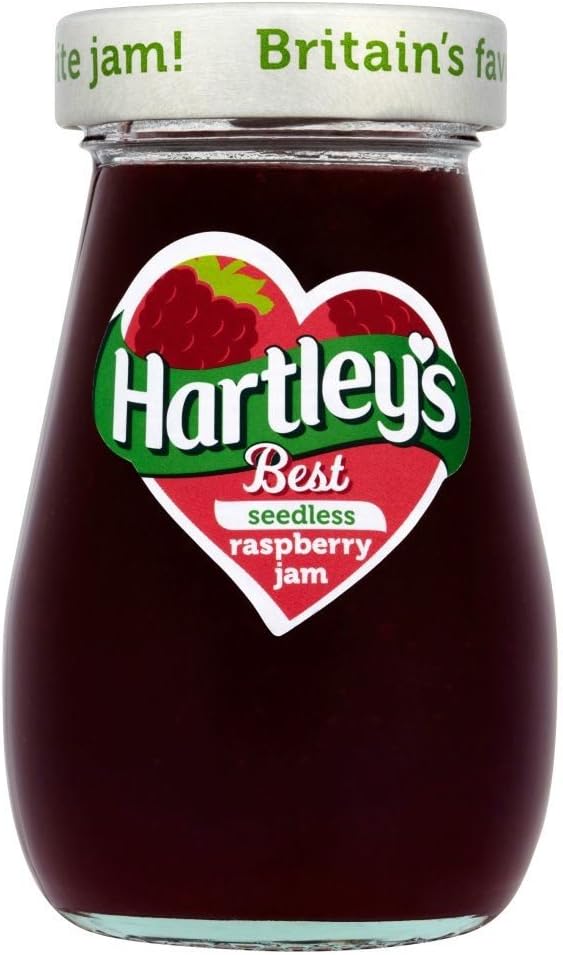 Hartleys Best Raspberry Jam Seedless - 340g - Pack of 2 (340g x 2)
