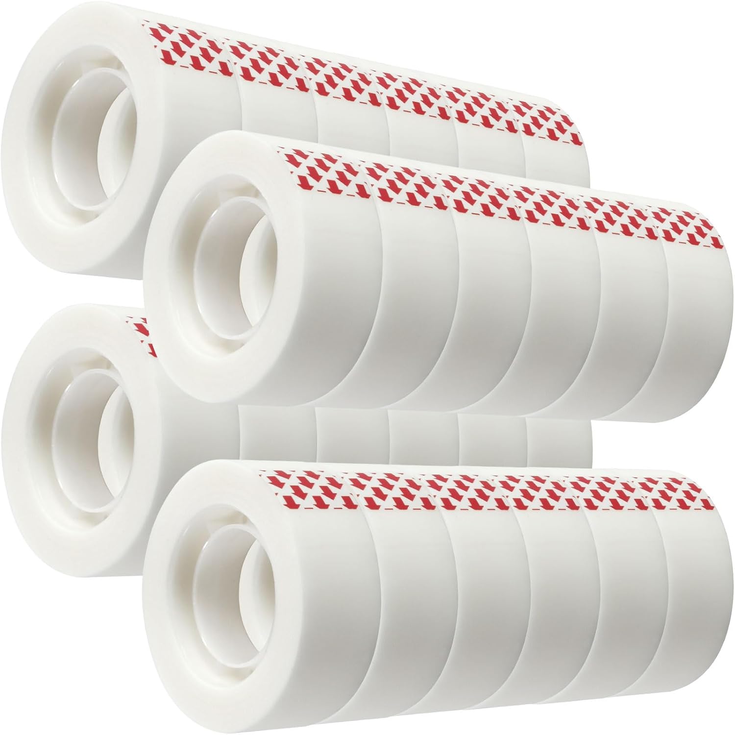 24 Rolls Invisible Tape Refill, Matte-Finish Translucent Tape Refills for Dispenser, 3/4 x 1000 Inches, Engineered for Repairing Correction and Labeling