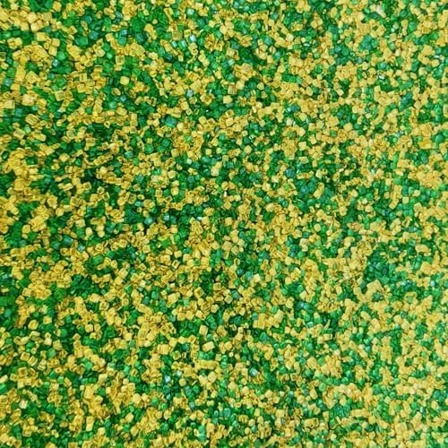 Dynastang Dark Green & Gold Sanding Sugar Sprinkles Edible Sugar Crystals Cake Decoration Cupcake Toppers Cookie Decorating Perfect for Cakes, Cupcakes, Desserts Toppings 3OZ