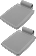 NOLITOY Heavy Duty Wheelchair Footrest Pedal 2pcs Gray Elevating Footplates Wheelchair Leg Rest Replacement Parts for Elderly Mobility Aids