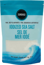 Sundhed Fine Iodized Gourmet Sea Salt Bag- 1 kg (2.2 lbs)