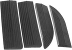 Rubber Threshold Ramp Mat Set for Sweeping Robot Household Indoor Entry Slope Ramp Cushion with Triangular Step Design for Home Use